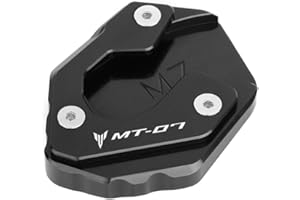 TREONK Motocicleta Soporte Pie Caballete Lateral Enlarger Placa para MT07 MT 07 MT-07 2014-2023