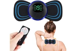 GENÉRICO Mini Masajeador de Cuello y Cervicales con Mando a Distancia, Estimulador para Alivio del Dolor de Cuello, Espalda y Otras Partes del Cuerpo