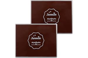 Roucerlin Lot de 2 tampons encreurs de Grande Taille pour Loisirs créatifs, Scrapbooking, Peinture au Doigt pour Enfants, tampons encreurs pour tampons en Caoutchouc (Café)