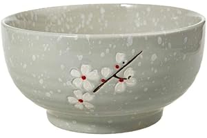 lachineuse - Ciotola grande giapponese per ramen, colore: grigio