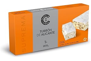 Castillo de Jijona - Turrón de Alicante - Turrón Tradicional - Almendra Selecta - Sin Gluten - Calidad Suprema - Receta Artesanal - Fabricado en España (Jijona) (150, Gramos)