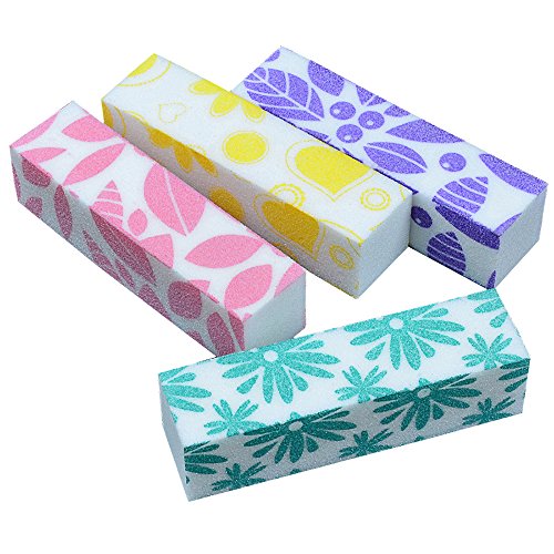 Neverland 1pc 4 Way Buffer Manicure Files Nail Art Tips Tool Block Pedicure Sanding Random