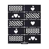 Susenstone Reusable Stamping Tool Nail Art Template Stickers Stamp Stencil Guide Tips