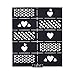 Susenstone Reusable Stamping Tool Nail Art Template Stickers Stamp Stencil Guide Tips