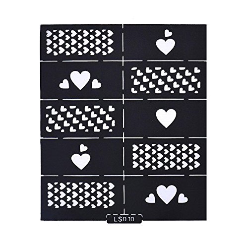 Susenstone Reusable Stamping Tool Nail Art Template Stickers Stamp Stencil Guide Tips