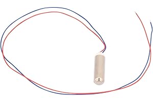 VIKYE Motore di vibrazione senza nucleo, 5 pezzi 14500 rpm Cilindrico Eanche Micro Motore di Vibrazione senza Nucleo per Smart Glasses and Massager