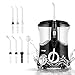Produktbild Ikeepi Munddusche Water Flosser mit 7 x Oral Irrigator Water Jet, 600ml Wassertank 10-stufige Druckregelung für Reise Mundwasserzusätze Geeignet, IP67 Schwarz