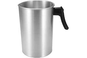 WOWLELA HITECHLIFE Pentola per la produzione di candele, pentola per cera da 3 litri con manico resistente al calore, brocca per la produzione di candele con bocca di diversione dellaquila