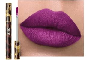 Anifer Rossetto liquido opaco velluto trucco duraturo e impermeabile, lucidalabbra antiaderente con lucentezza istantanea, (viola intenso.11)