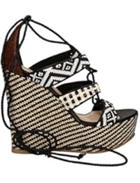 EXE E41009087483 Sandalias Altos Mujeres Negro 36