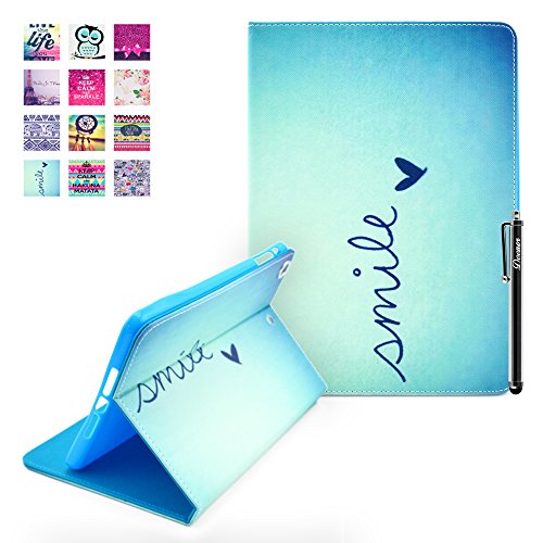 iPad Air Hülle, Deenor Signature Design PU Leder Abdeckung Stand Flip Schutzhülle Hülle für Apple iPad Air (2013 Version). (Signature)