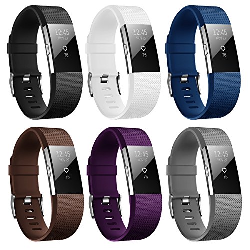 Hanlesi Fitbit Charge 2 Correa, TPU Silicona Pulsera Ajustable Banda de Accesorio Correa de Deporte para Fitbit Charge 2 Fitness Wristband