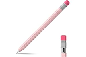 Fintie Funda de silicona para Apple Pencil (USB-C), ultra fina, funda para Apple Pencil USB-C Case Cover antideslizante, soporte magnético, color rosa