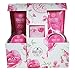 Grace Cole Romantic Rose Deluxe Pamp Bath/Shower Set