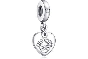 Annmors Charm Pendente Cuore Tartaruga Amore Ciondoli Compatibile con Braccialetti e Collane Donna