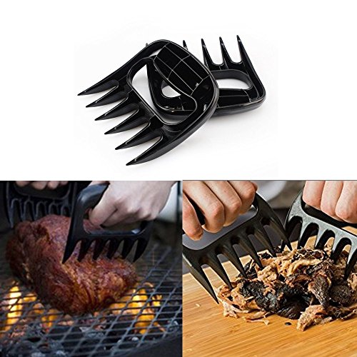 Kyerivs 1 Paar Pulled Pork Fleisch-Krallen Bärentatzen für Grill BBQ Fleischgabeln Truthahn - 5