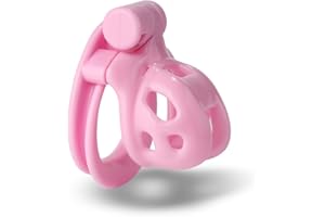 MKGMYGZ Platjaula De Castidad Hombre Sissy Chastity Cage Male Sexuales Para Sexo Pareja Jaula Para El Pene Juguetes Eróticos Para Adultos (Pink)