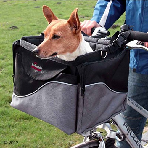 Robust-Nylon-Bike-Basket-Useful-Side-Pockets-and-An-Adjustable-Shoulder-Strap-A-Great-Way-to-Transport-your-Pet