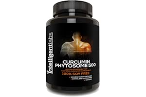 Intelligent Labs Meriva Curcumin Phytosome, 2900% Better Absorbed Than Ordinary Turmeric Curcumin 100% Soy Free, 120 Capsules Per Bottle, Tumeric Curcumin Phytosome Complex (500mg)