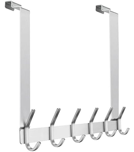 LBSUN Kranshanger, verstelbaar over de deurkrans hanger van 35 tot 65 cm en kranshouder en kranshouder en kransdeurhanger voor voordeurdecoratie 20 lbs grotere kerstversieringshaak (wit