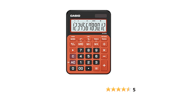 Casio MS 20NC BRG Basic Calculator - Orange/Black : Amazon.in: Office  Products