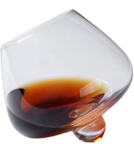 Set Di 6 Bicchieri Da Vino Senza Stelo 400 Ml - Vetro, Stile Classico, Per Whisky E Cocktail