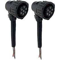 2x 6/7 Pin Plug Connectors for Rear Tail Light Lamps for Sprinter MAN DAF Luton | UK