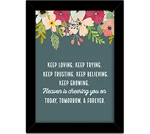 TiedRibbons Inspirational wall posters for bedroom boys with frame | posters for room | wall posters for girls bedroom | wall posters for bedroom (13.6 inch X 10.2 inch,Framed Poster)
