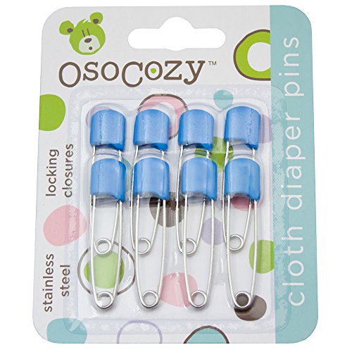 OsoCozy Diaper Pins, Blue