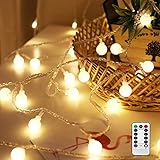 【IP65 Wasserdicht】Der Teil des Kupferdrahtes ist wasserdicht mit IP65, dürfen Sie der Batteriebetrieb Lichterketten sogar im Freien verwenden .