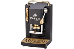 FABER COFFEE MACHINES Faber Pro Deluxe Mini - MAT BLACK + 50 dosettes AURA Caffè