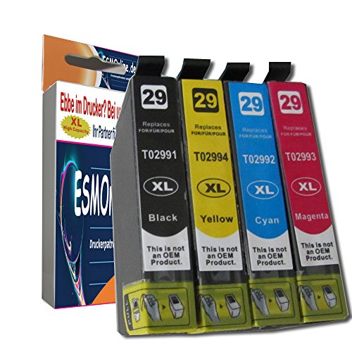 4 komp. XL Druckerpatronen für Epson Expression Home XP 235 245 247 332 335 342 345 342 345 442 445 Epson 29XL