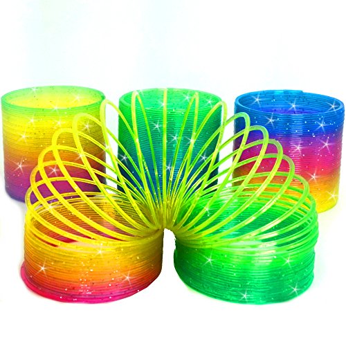 German Trendseller® – Magische – ⁂ Glitzernde ⁂ – Regenbogenspirale ┃ -NEU- ┃ Kindergeburtstag ┃ Mitgebsel ┃ inkl. ☆ Glitzer ☆ – Effekt ┃ Regenbogen – Spirale - 3