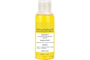 SOVTAY Huile de gommage jaune extra-forte, huile de gommage jaune pour peau foncée, huile de gommage jaune super puissante exfoliante pour peau foncée pour le corps Convient (1pcs)
