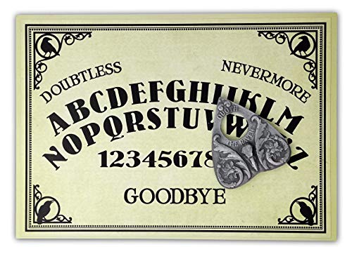 Rifinito a Mano, Formato A4 in Legno, Il Corvo Set da tavola Ouija Completo di Accessorio 'Quoth The Raven' Planchette, Gioco da Tavolo Classico Ouija Board, Ispirato da Edgar Allan Poe, The Raven