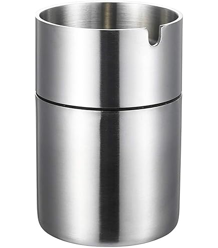 Lot De 2 Cendriers à Pince Pour Extérieur - Sphériques Avec Couvercle, Serrent Les Tables, Pour Jardin/balcon