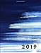 Produktbild 2019: Abstract Blue Artistic Week To View Diary For Daily Scheduling, Monthly Agenda and Goal Planning For The Year