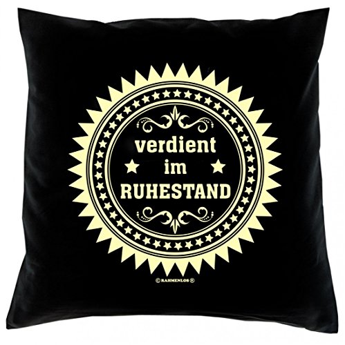 Kissen Sofakissen komplett: - Verdient im Ruhestand - Top Geschenk für Rentner