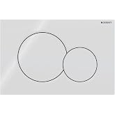 Geberit 115770115 Sigma01 trigger plate, 1 piece of plastic for 2 quantity washing