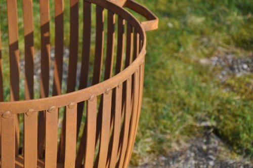 RIESEN Feuerkorb Globus Sehr stabil , SCHWER Feuerschale Rost - 2