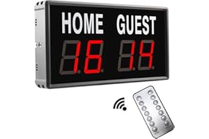 CARMOTTER Tabellone segnapunti elettronico versatile con telecomando, portainsore portatile, controllo del tabellone segnapunti di Digital per i vari giochi