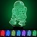 Produktbild 3D Illusion Licht, 7 Modelle Touch Control Optical Illusion LED Nachtlicht mit Ladekabel für Wohnkultur, Kinder, Star Wars Fans (R2-D2 Robot)