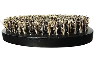Aiweijia Boar Bristle Hair Beard Brush for Men,Natural Boar Bristle Shaving Brushes,Tame and Soften Facial Hair for Mustache and Beard Grooming and Styling