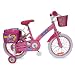 Produktbild Hello Kitty Kinderfahrrad 40cm (16 Zoll) (Gepäckträger, Körbchen, Fahrradtasche) + Sicherheitsausstattung