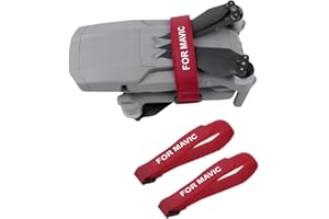 Motutech Fixation Bande pour DJI Mavic 3 / Mavic Mini 2 / Mini/Air 2 / Air/Mavic 2 Pro Zoom/Mavic Pro Propeller Protection (Rouge)