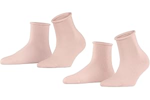 ESPRIT Damskie Cozy Dot 2-Pack Krótkie Skarpetki oddychająca regulująca temperaturę neutralizująca zapachy wełna jednokolorowe 2 Pak