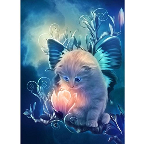 Diamant Malerei,Saingace 5D DIY Diamond Painting Cross Stitch Rhinestone Home Decor (J)