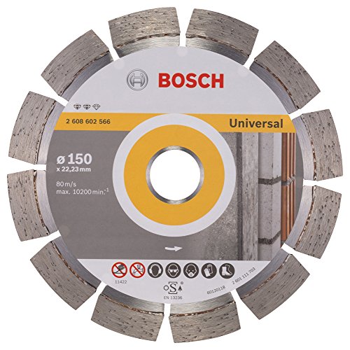 BOSCH Diamanttrennscheibe Expert für Universal, 150 x 22,23 x 2,4 x 12 mm, 2608602566