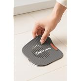 S&uuml;zge&ccedil;li Gider Kapatıcı Silikon Kapak Mat Banyo Mutfak Lavabo İ&ccedil;in Koku &Ouml;nleyici Su Ge&ccedil;işine Uygun Kaymaz Kare Tasarım Gider 
