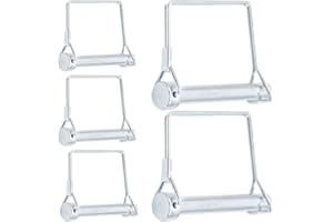 Hocansen 5 Pcs Square Pto Pin 10x70mm Heavy Duty Square Shaft Locking Pin Square Retainer Wire Clip Safety Coupler Pin for Trailer, Farming (10x70mm/FX)